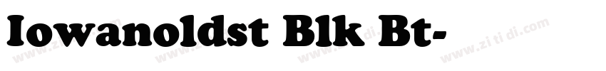 Iowanoldst Blk Bt字体转换
